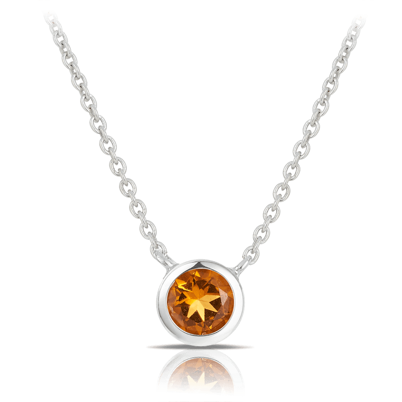 Citrine Necklace in Sterling Silver - Wallace Bishop