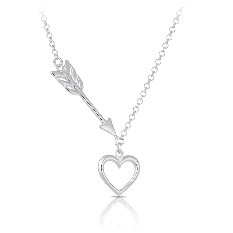 Heart and Arrow Necklace in Sterling Silver - Wallace Bishop