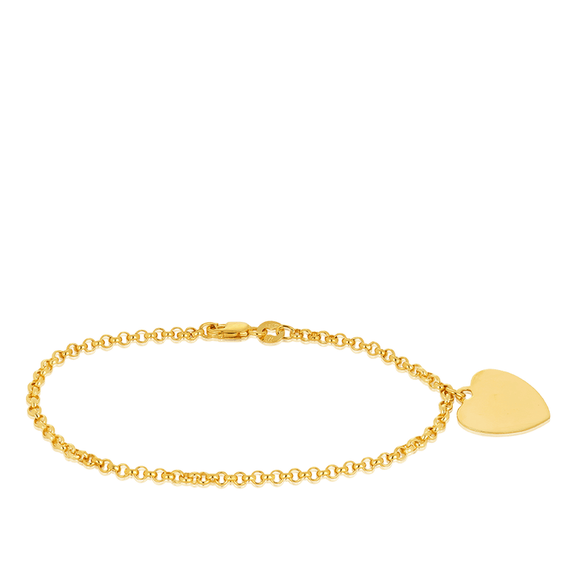 Heart Bracelet in 9ct Yellow Gold - Wallace Bishop