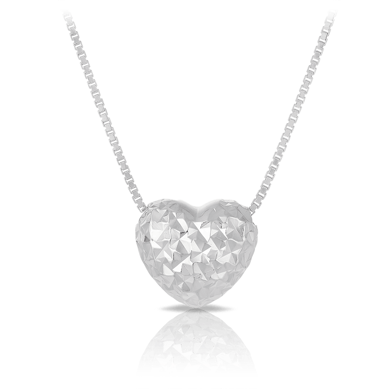 Heart Necklace in Sterling Silver - Wallace Bishop