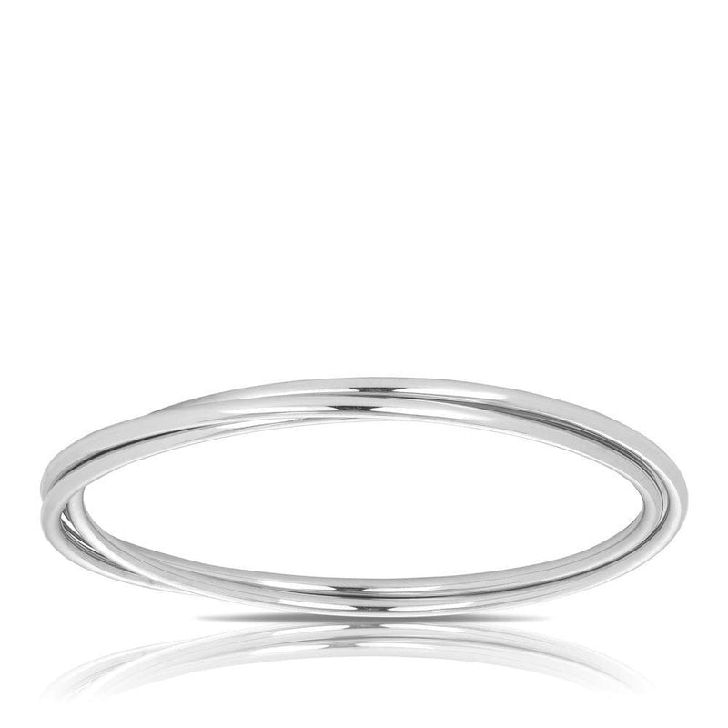 Hollow Russian Bangle in Sterling Silver - Wallace Bishop