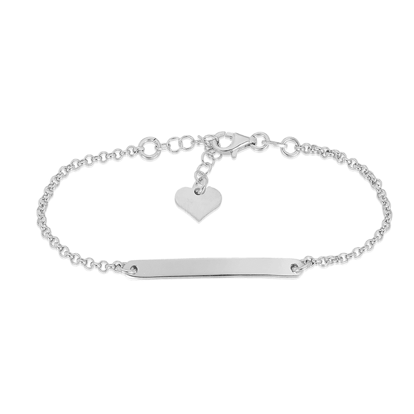 ID Heart Charm Bracelet in Sterling Silver - Wallace Bishop
