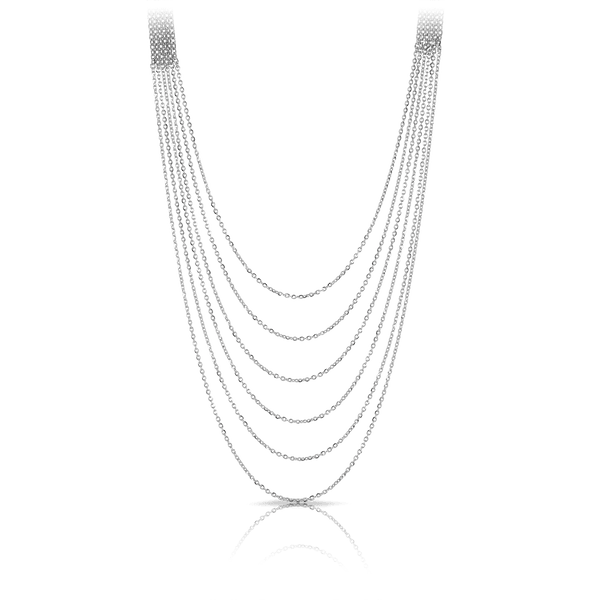 Layered Necklace in Sterling Silver - Wallace Bishop