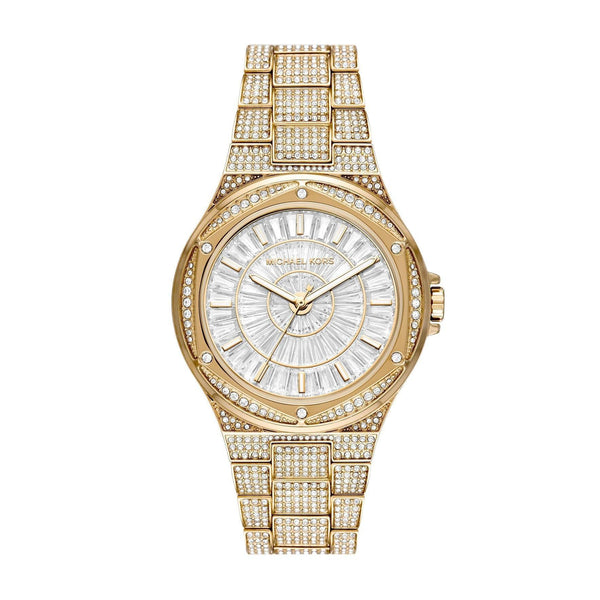 Michael Kors Lennox Women's 41mm Gold PVD Quartz Watch MK6991 - Wallace Bishop