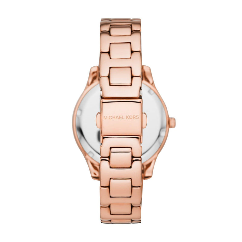 Michael Kors Liliane Womens 36mm Rose PVD Quartz Watch MK4557 - Wallace Bishop