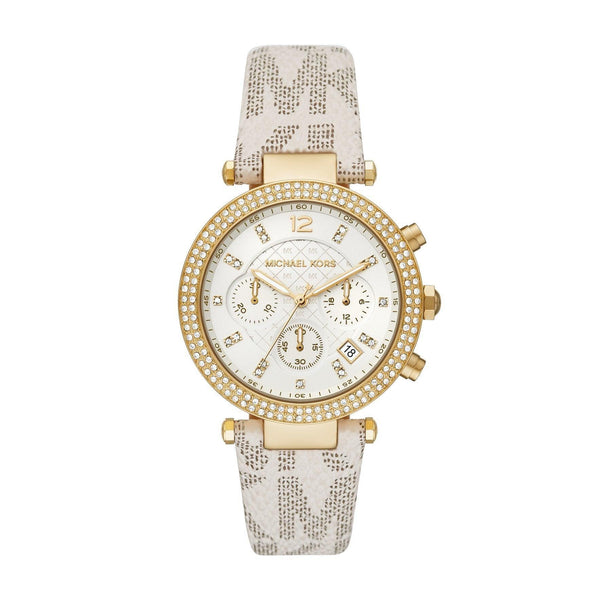 Michael Kors Parker Women's Gold PVD Quartz Chronograph Watch - Wallace Bishop