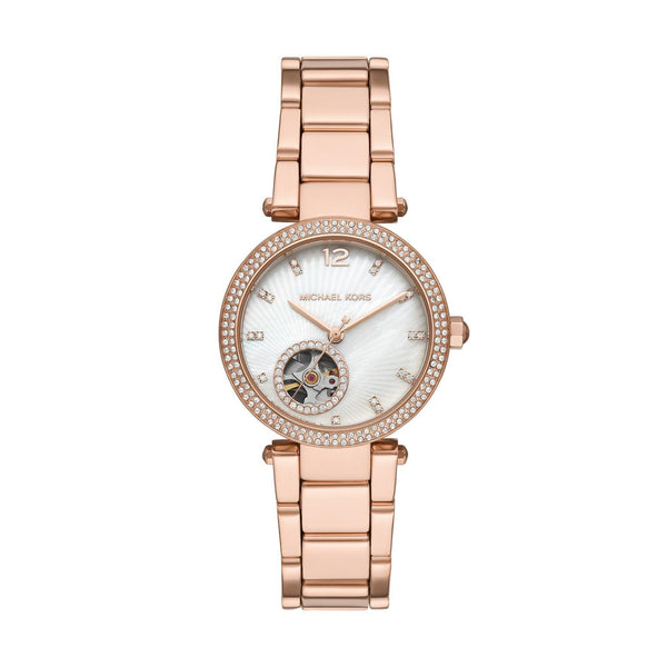 Michael Kors Parker Womens 33mm Rose PVD Automatic Watch MK9047 - Wallace Bishop