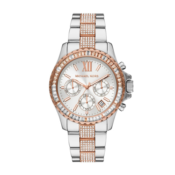 Michael Kors Women s 42mm Stainless Steel Rose IP Quartz Chronograph