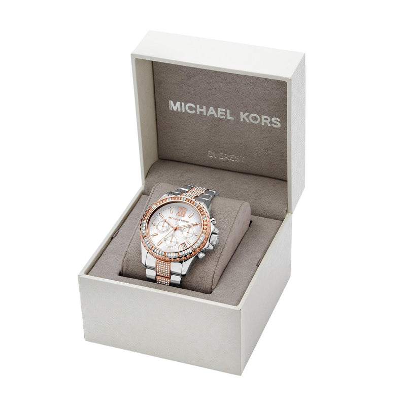 Michael Kors Women's 42mm Stainless Steel & Rose IP Quartz Chronograph Watch MK6975 - Wallace Bishop