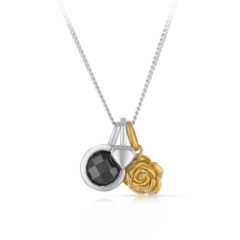 Multi Charm Pendant in Sterling Silver & Gold Plated - Wallace Bishop