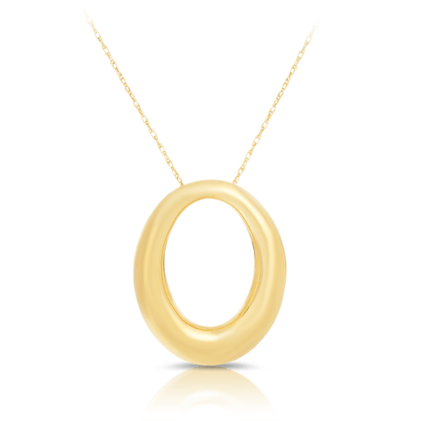 Oval Necklace in 9ct Yellow Gold - Wallace Bishop