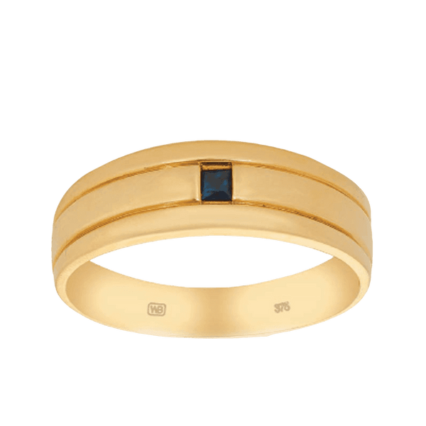 Men's Sapphire Ring in 9ct Yellow Gold - Wallace Bishop