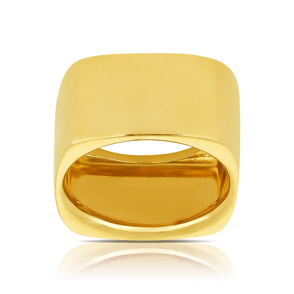 Square Dress Ring in 9ct Yellow Gold - Wallace Bishop