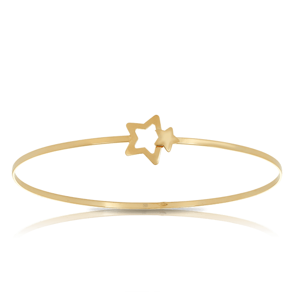 Star Bangle in 9ct Yellow Gold - Wallace Bishop