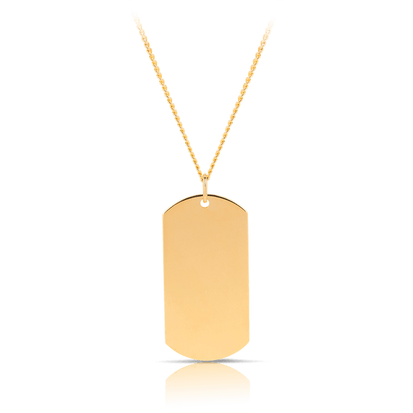Tag Pendant in 9ct Yellow Gold - Wallace Bishop