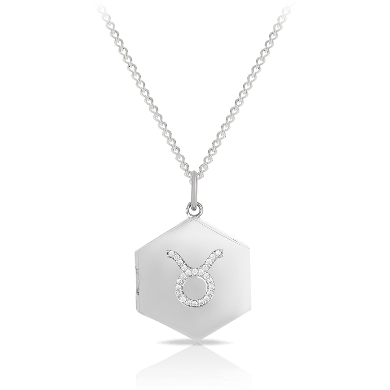 TAURUS Zodiac Sign Coin Necklace, silver-plated – Pilgrim