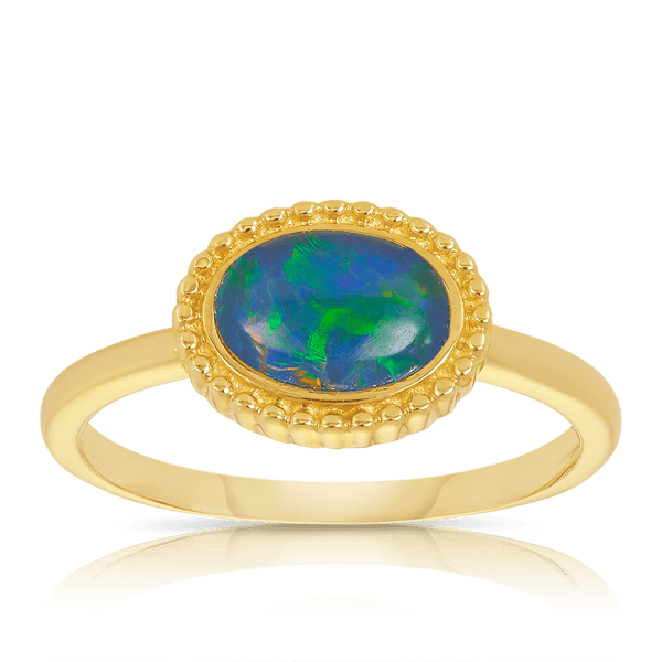 Triplet Opal Ring in 9ct Yellow Gold - Wallace Bishop