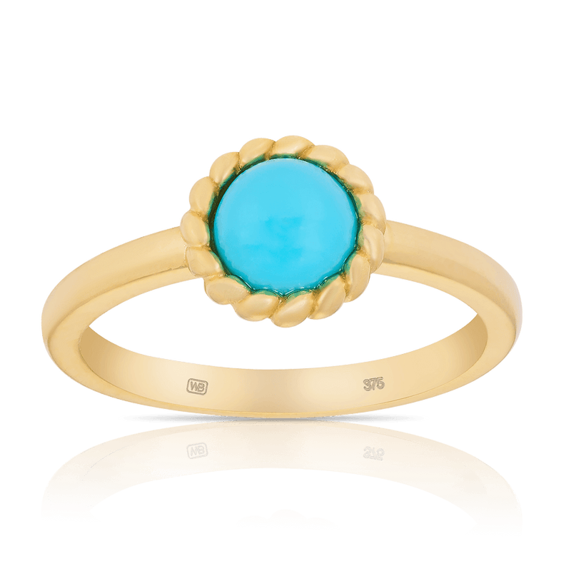 Turquoise Ring in 9ct Yellow Gold - Wallace Bishop